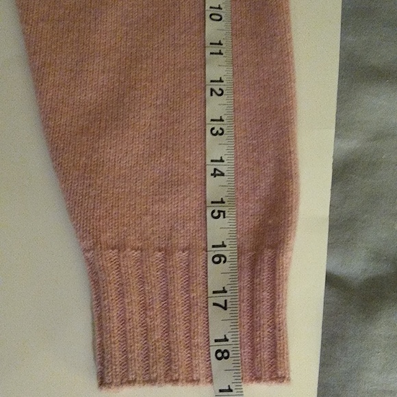 ATM baby pink thick ribbed cropped sweater size small- - Picture 8 of 9